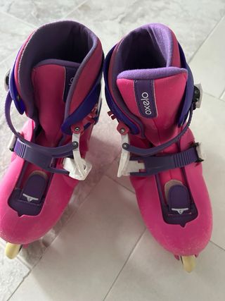 Patines en línea Oxelo rosas y morados