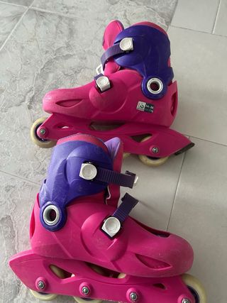Patines en línea Oxelo rosas y morados