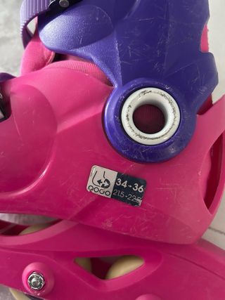 Patines en línea Oxelo rosas y morados