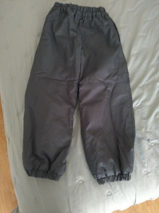 Pantalón de nieve infantil gris