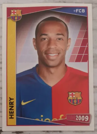 Cromo FC Barcelona Henry 2008-2009