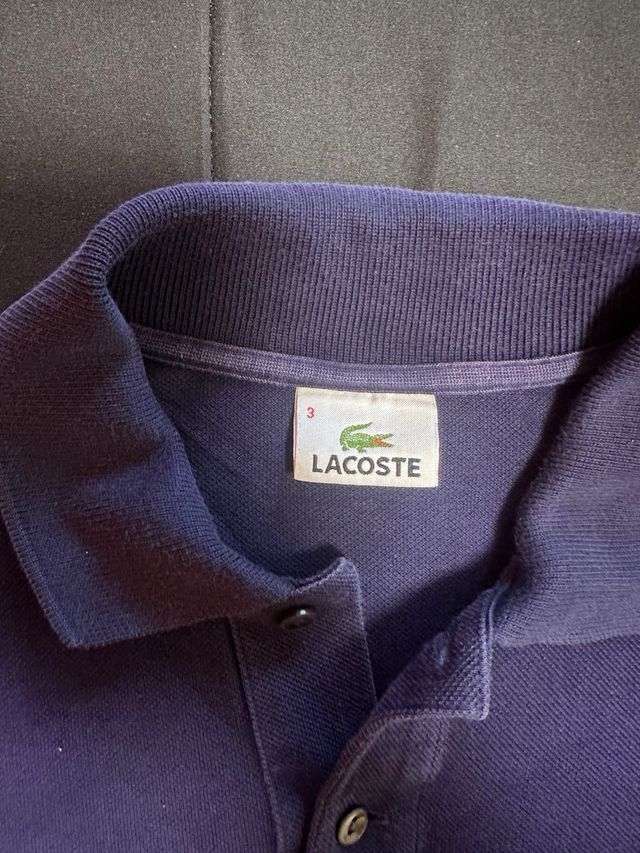 Polo Lacoste Viola Taglia 3