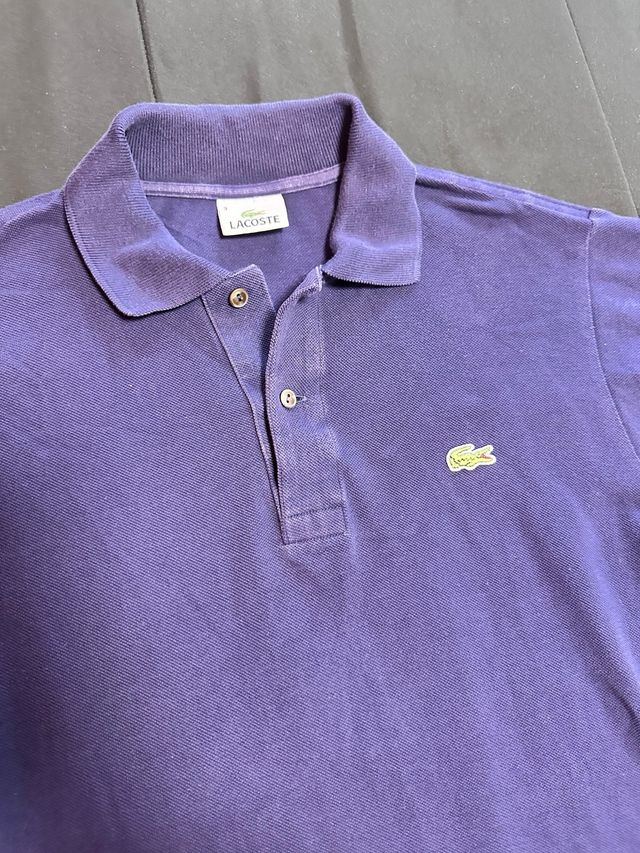 Polo Lacoste Viola Taglia 3
