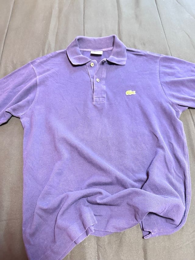Polo Lacoste Viola Taglia 3