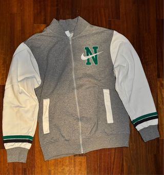 Felpa Collage Nike Vintage Grigio Bianco