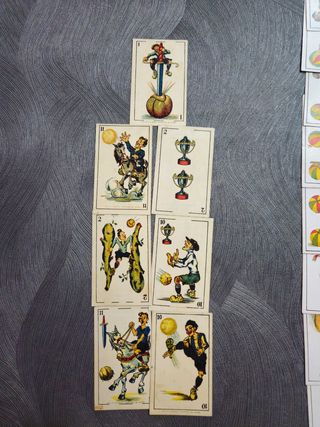 Baraja de fútbol original años 20