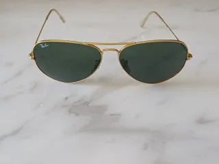 Occhiali da sole Ray-Ban Aviator Oro Lenti Verdi
