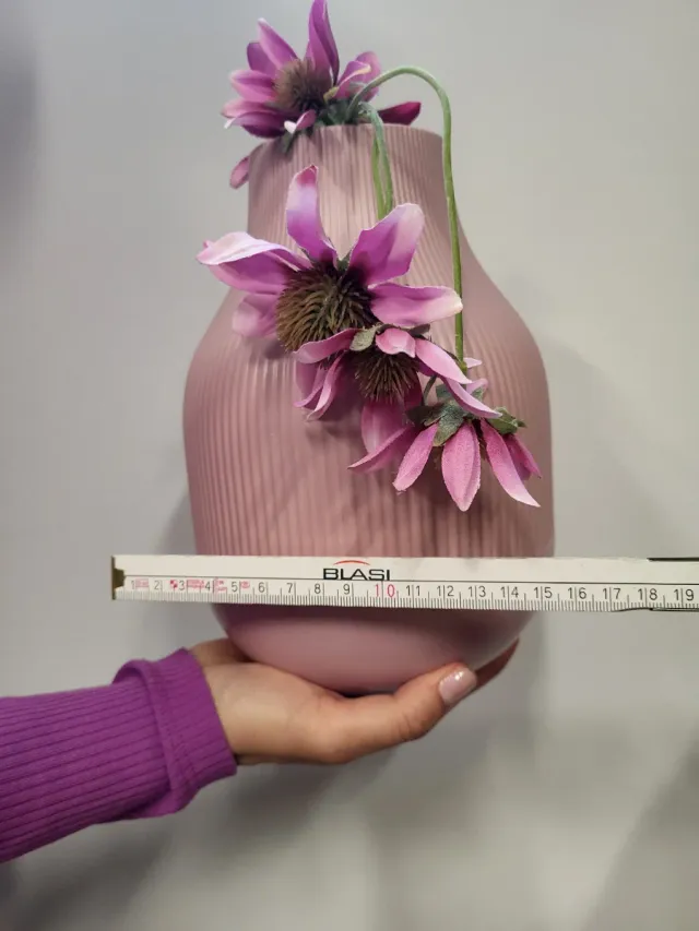 Jarrón rosa decorativo moderno