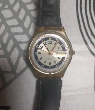 Orologio Swatch Uomo Vintage Blu/Oro