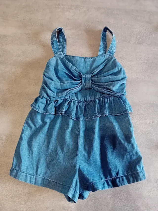 Tuta jumpsuit bambina denim Tg.18-24