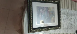 Cuadro decorativo de cisne y flores