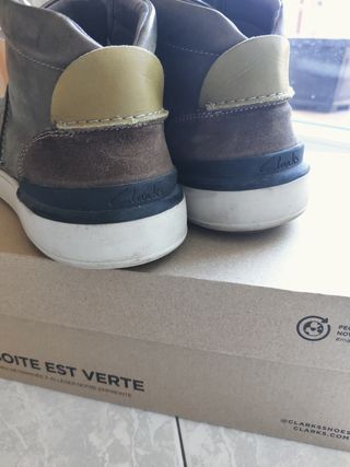 Scarpe Clarks uomo sneakers grigie taglia 44