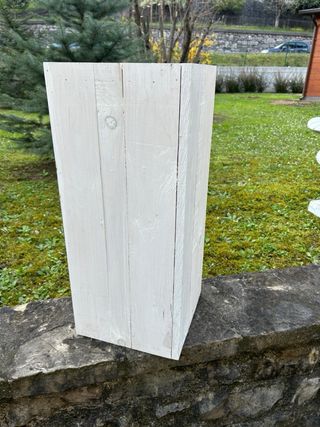 Colonna/Piedistallo Legno Bianco
