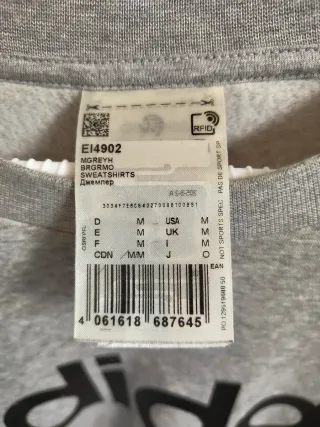Sudadera Adidas gris 