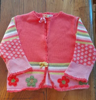 Golfino corallo 6 mesi