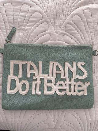 cartera grande tipo clutch helado