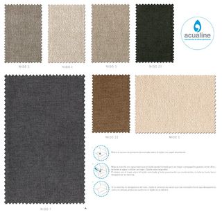 Cabecero tapizado Antalya Beige/Gris