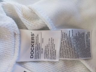 Sudadera Dockers Blanca con Cremallera