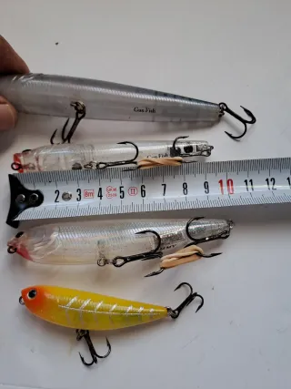 Lote 4 señuelos Lucky Craft superficie