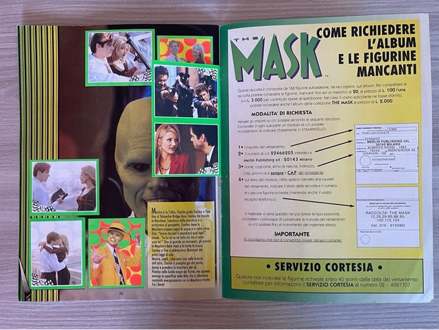 The Mask Sticker Album Merlin Collections