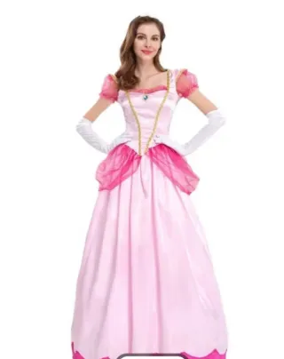 Disfraz Princesa PEACH Talla XXL