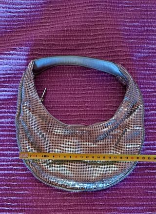 Bolso fiesta Mango plateado