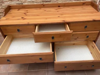 Cómoda de madera 7 cajones 