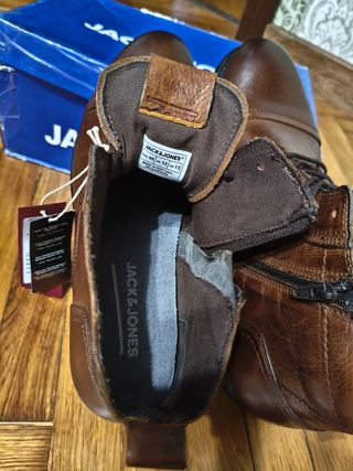 Botas Jack & Jones Piel Marrón Talla 46