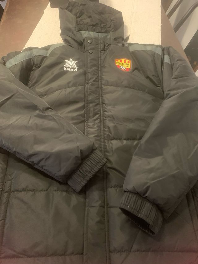 Anorak largo  Premier Barcelona Luanvi Negro/Gris