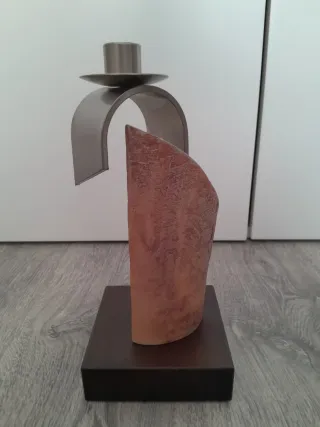 Portavelas decorativo hecho a mano