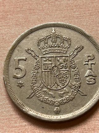 Moneda Antigua 5 PTAS Coleccionista