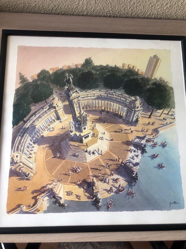 Cuadro Marco Madera Papel