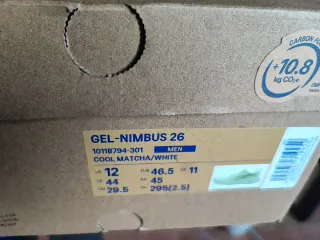 ASICS GEL-NIMBUS 26 Hombre Talla 46.5