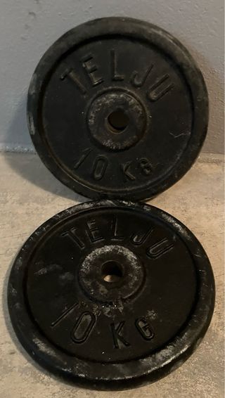 Discos de pesas y barras de entrenamiento 