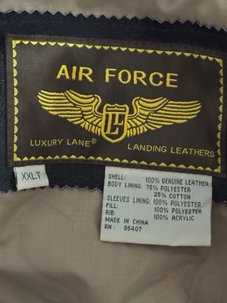 Chaqueta Air Force USA Marrón Sin Usar