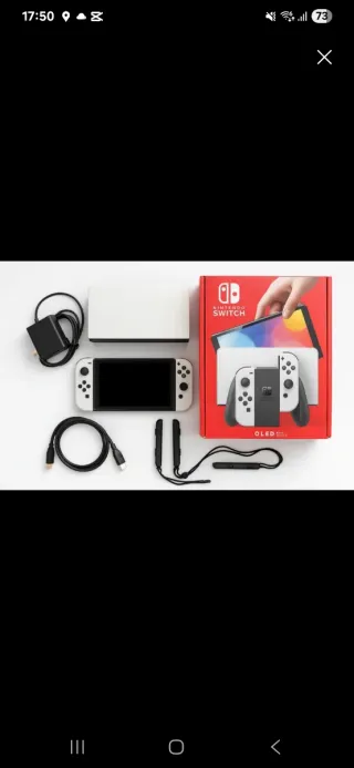 Nintendo Switch OLED + 3 juegos + funda tarjeta sd