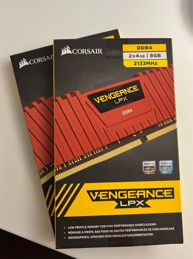 RAM 16GB 4*4 DDR4 Corsair Vengeance LPX Rosse