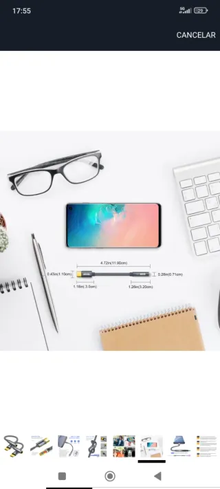 Adaptador de calidad USB-C a Jack 3.5mm Plata