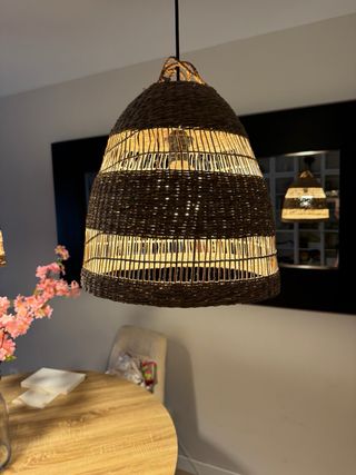 Lámparas colgantes Ikea mimbre (2 unidades)