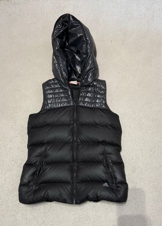 Chaleco Adidas Negro con Capucha Vintage
