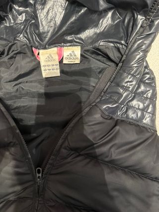 Chaleco Adidas Negro con Capucha Vintage