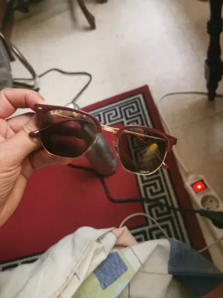 Gafas de sol Ray-Ban new Clubmaster Marrón/Rojo