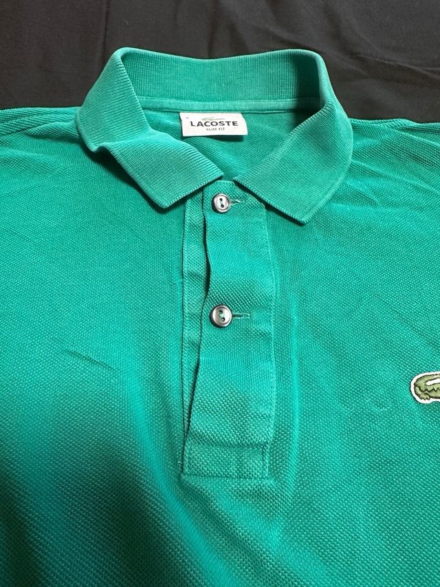 Polo Lacoste Taglia 2 Verde