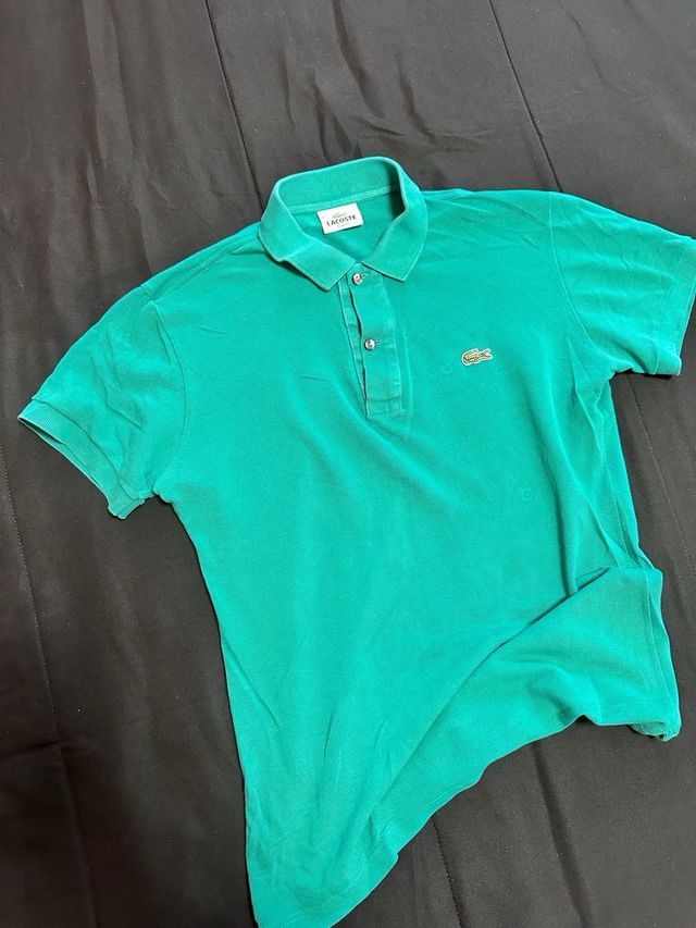 Polo Lacoste Taglia 2 Verde