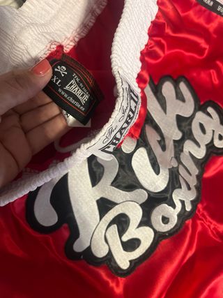 Pantalón Kick Boxing Charlie Rojo y Negro Talla u