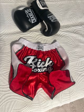 Pantalón Kick Boxing Charlie Rojo y Negro Talla u