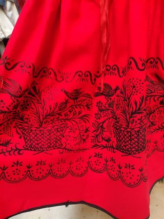 Falda regional roja 