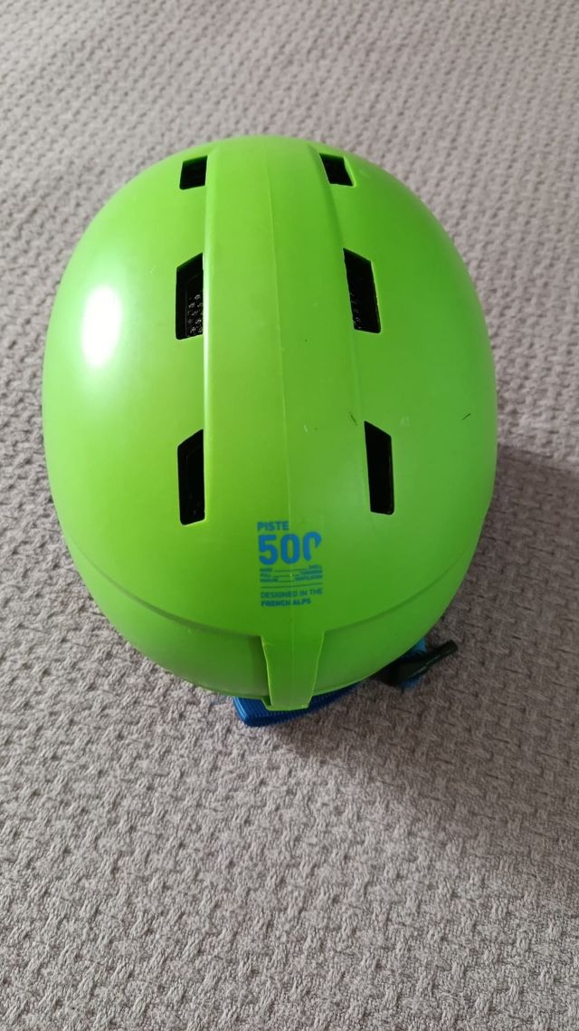Casco de esquí infantil Wedze verde. 48-52 cm