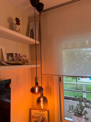 2 Lámparas Colgantes Cristal Ikea