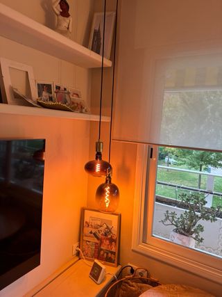 2 Lámparas Colgantes Cristal Ikea